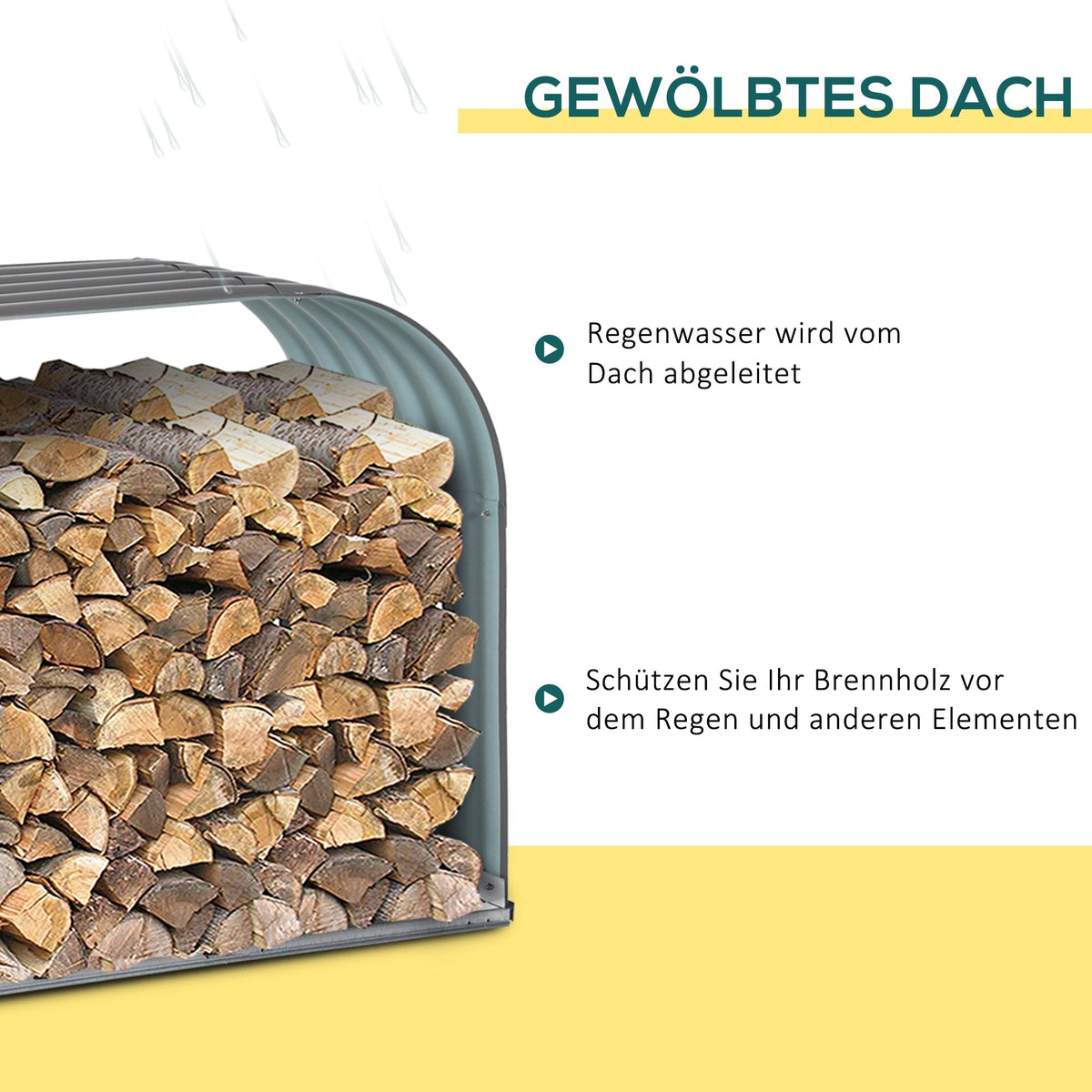 Firewood Rack 0.85 m³ Steel Grey