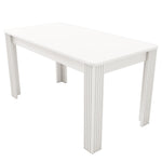Dining Table Rectangular Modern Simple Oak - White