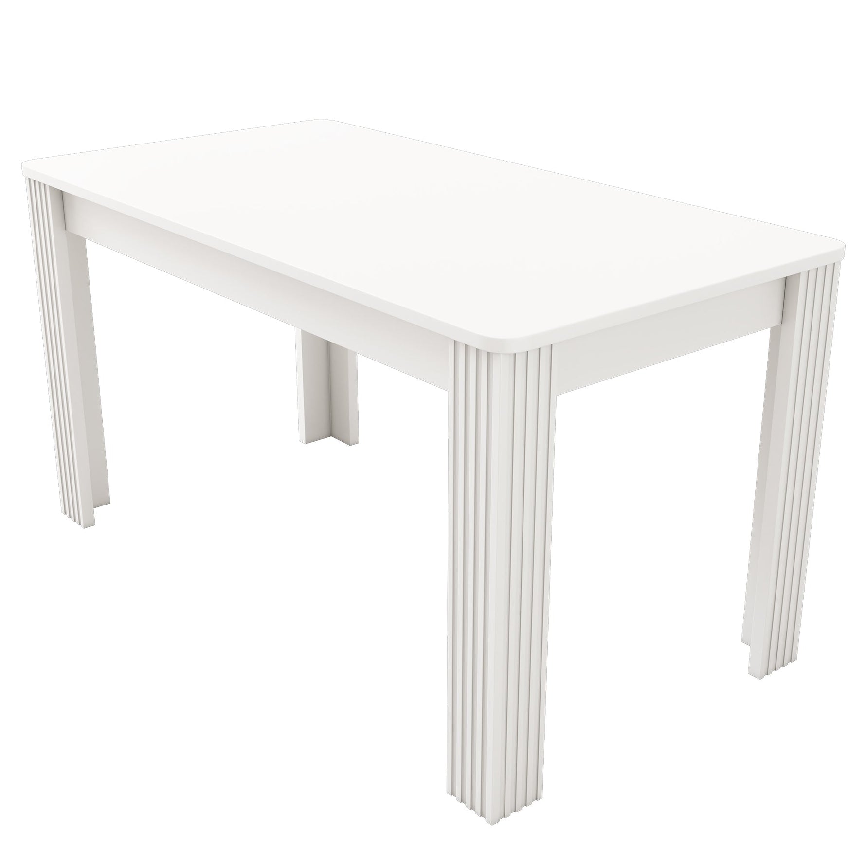 Dining Table Rectangular Modern Simple Oak - White