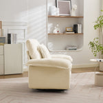 2-Piece Sofa Set Single Loveseat Double Cushion - Chenille