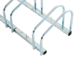 Bicycle Stand, Weatherproof Durable 5 Bicycles, Silver Steel