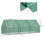 Greenhouse Cold Frame, 270x90x90cm Tomato House for Garden/Balcony, Green
