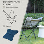 Foldable Camping Chair, 120kg Load, Lightweight, Portable, Steel