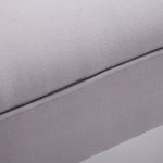 Upholstered Bench 102x36x51 cm Bedroom Hallway - Sailcloth Grey