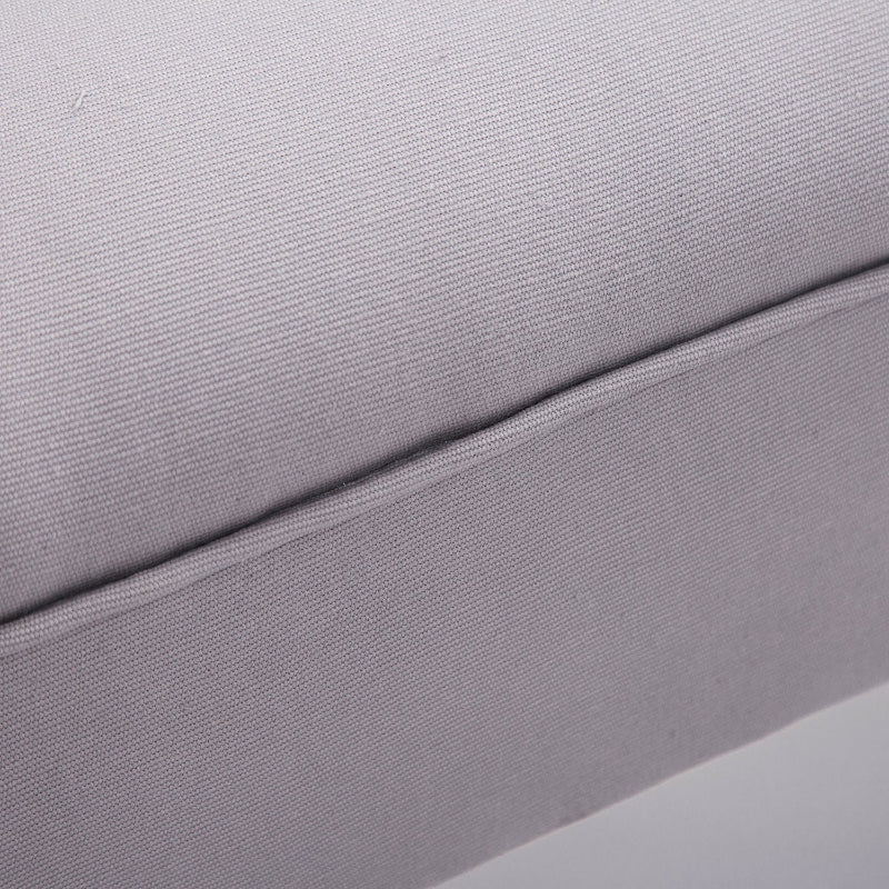 Upholstered Bench 102x36x51 cm Bedroom Hallway - Sailcloth Grey