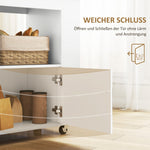 Kitchen Trolley with Worktop, Shelves, Wine Racks, Soft-Close Hinges, Oak
