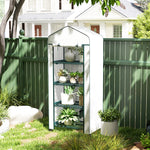 Greenhouse, Roll Shelves Winter-Proof Steel Film, White