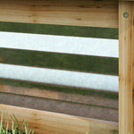 Raised Bed, Flower Box Planter, Metal & Wood
