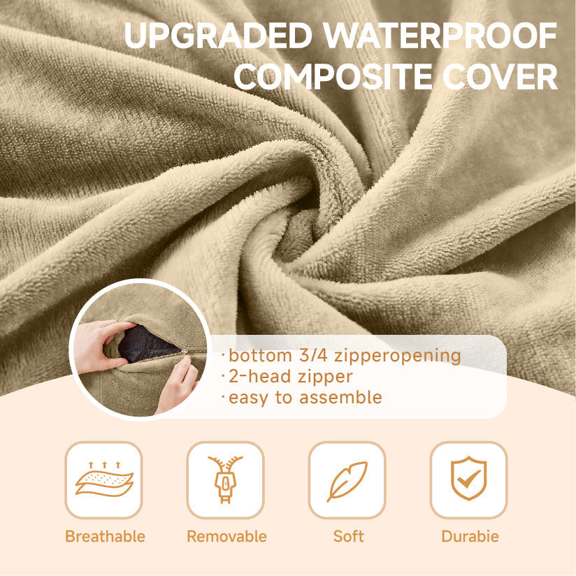 Beanbag Sofa Chair for Adults, Soft Comfortable Reading, 90 (Size)