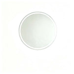 Round LED Bathroom Mirror, 60x60cm Dimmable Fog-Free Glass