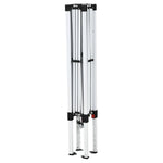 Folding Gazebo, 2.4 x 2.4m, Side Wall, Height-Adjustable, UV Protection, White