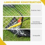 Football Goals, Foldable Mini, Net, Polyester, Black
