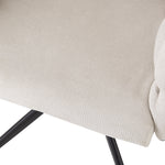 Velvet Swivel Chairs (2 Pcs) 360° Rotatable Ergonomic - Beige
