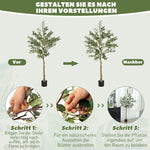 Artificial Olive Tree, 150 cm, 720 Leaves, Green