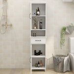 Double Door Cabinet, Narrow Height Slim Floor Standing, UV Painting