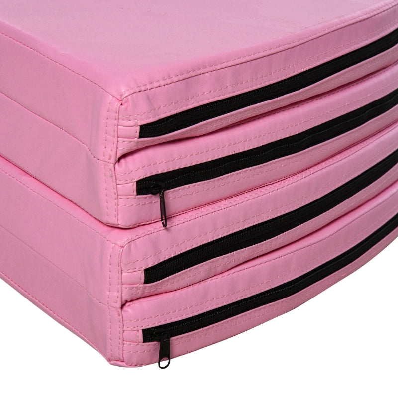 Pole Dance Mat, 5cm Thick Round for Gymnastics and Yoga, Pink Plastic