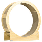 Cat Wheel, 91 cm, Brake & Scratching Board, Oak