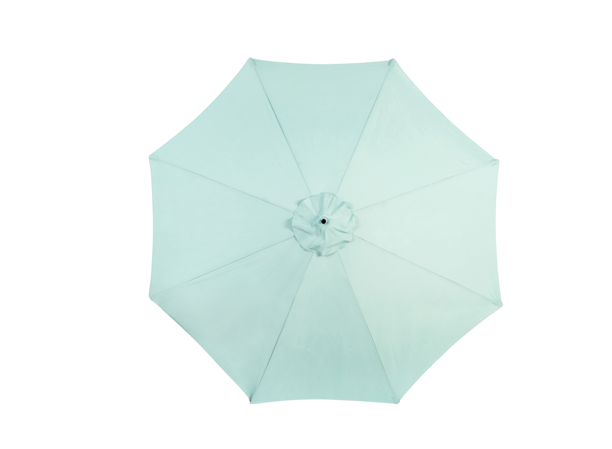 14.8 Ft Double Sided Outdoor Umbrella Rectangular Large with Crank, Light Green