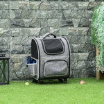 Dog Trolley 2-in-1 Transport Bag & Pet Backpack, Grey