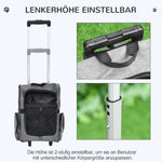 Dog Trolley 2-in-1 Carrier & Pet Backpack, Breathable, Oxford Fabric