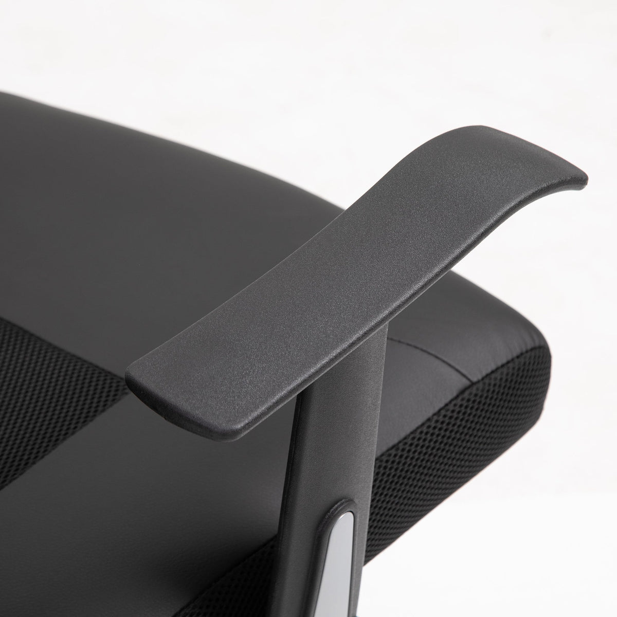 Ergonomic Office Chair, Height Adjustable Rocking Armrests 120 kg, Black