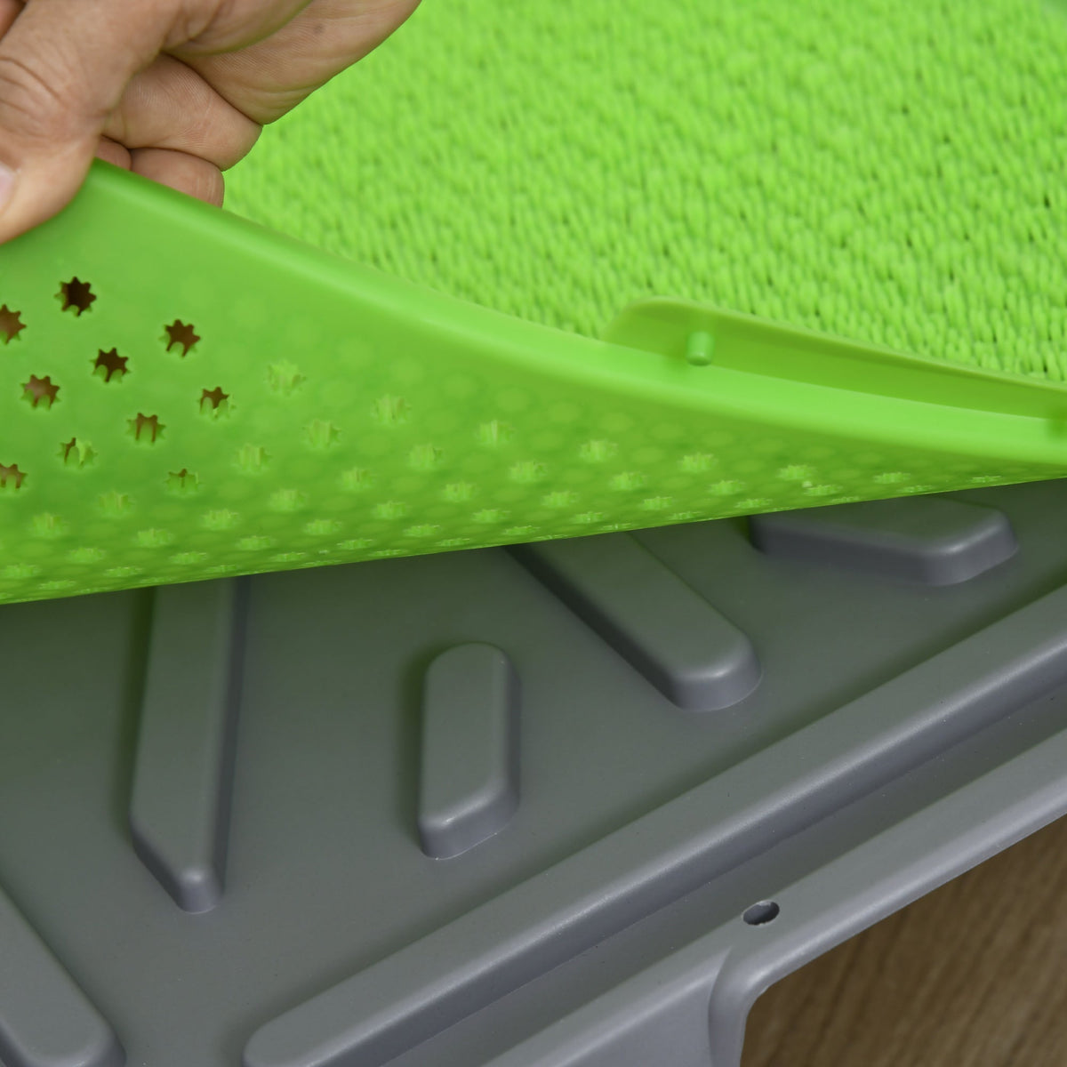 Dog Toilet, 2 Grass Mats, Potty Training, Indoor Outdoor, Green