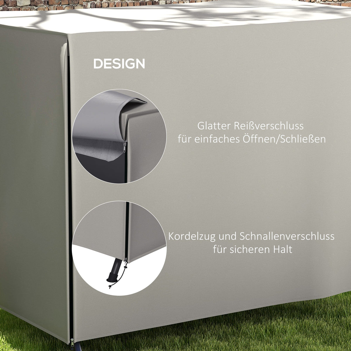 Garden Swing Cover, Protective, Waterproof, Sun Protection, Oxford Grey