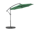 14.8 Ft Double Sided Outdoor Umbrella, Rectangular Large with Crank, Dark Green