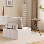 Single Sofa, Small Seating Armchair Beanbag, for Living Room, Bedroom, Guest Room or Children's Room