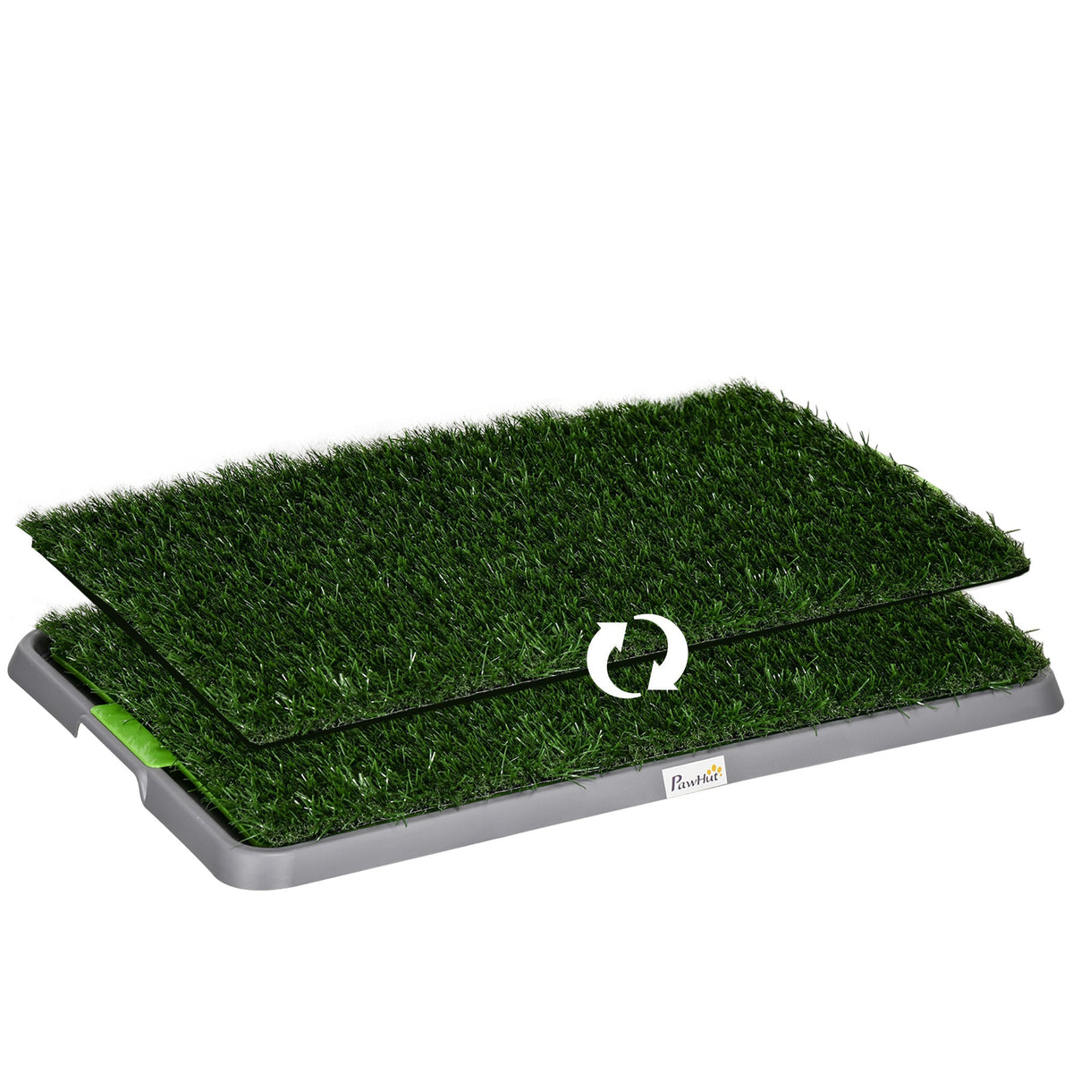 Dog Toilet, 2 Grass Mats, Potty Training, Indoor Outdoor, Green