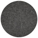 Nesting Coffee Table Set Modern Round Set of 2 Marble Veneer - Gold Frame