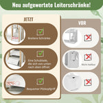 Bunk Bed 90x200cm Tree House Loft with Stairs & Fall Protection, Natural & White