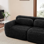 Sofa Bed 3-Seater Hydraulic Chaise Storage USB-C Cup Holders Corduroy