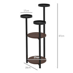 Plant Stand, 5 Levels, Wooden, Brown