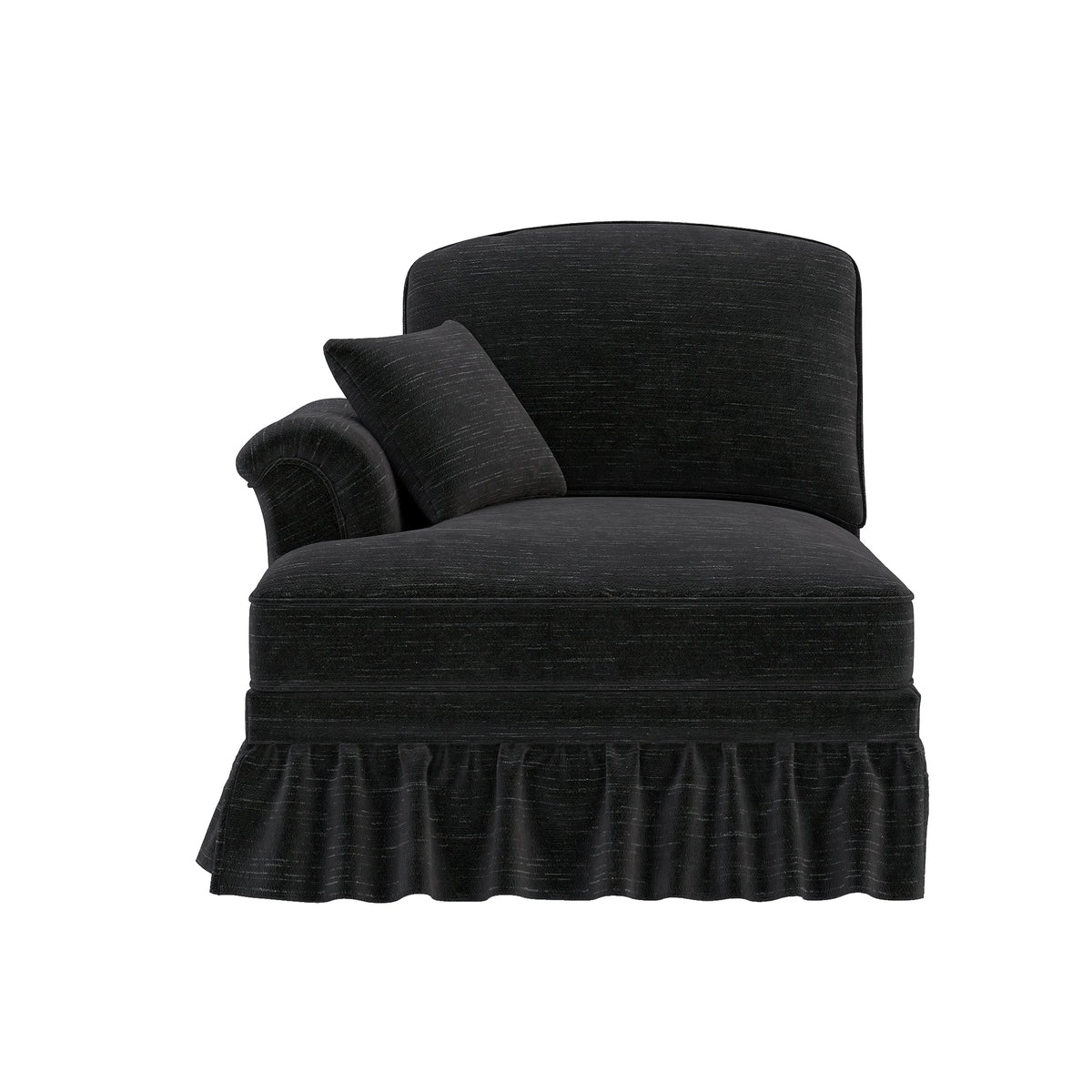 Windsor Sofa LSF Chenille with 1 Cushion, Black