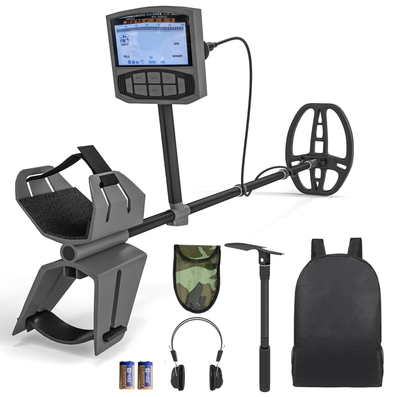 Metal Detector, 5 Modes, IP68 Waterproof, Dark Gray