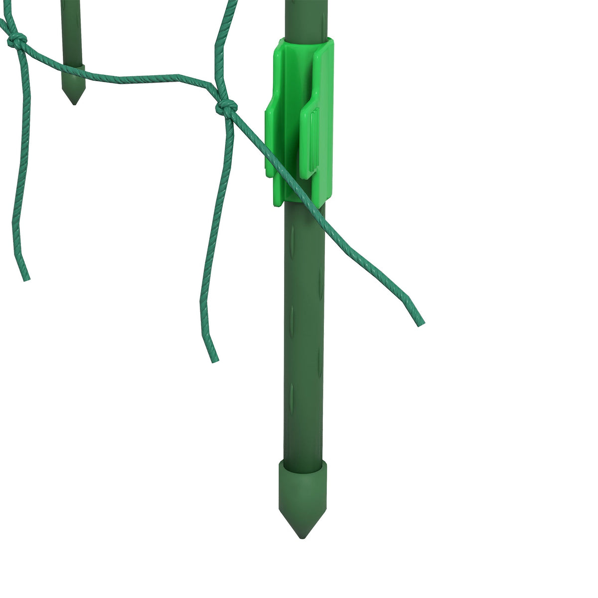 Trellis Adjustable Climbing Aid, Steel Plant Frame with Net, Green