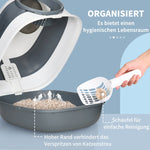 Deodorant & Litter Scoop, Odor-inhibiting & Hygienic, White Grey