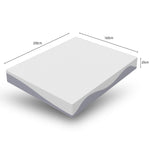 Foam Mattress Comfortable Medium Firmness 160x200 cm Grey/White