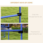 Agility Set for Dogs, 4-Piece, Height-Adjustable Plastic, Blue