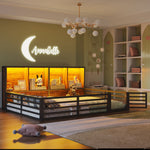 Extendable Dining Table 140/180x90cm Seats 6-8 Rounded Corners Oak Color