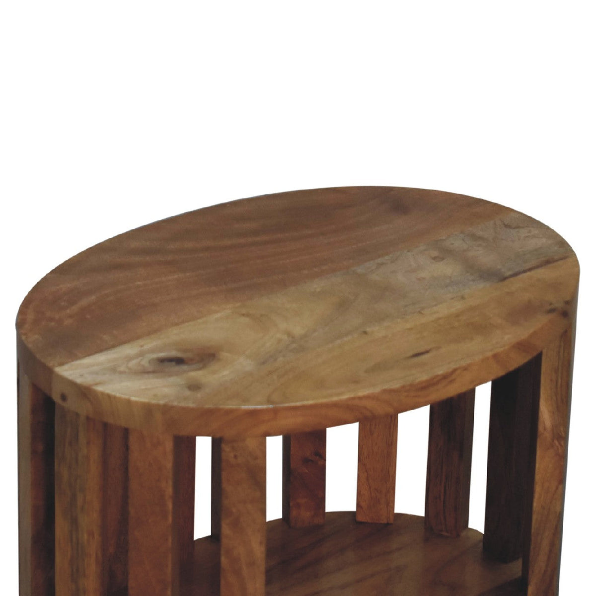 Ariella Single Open Shelf Bedside Piece, Solid Wood Brown