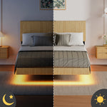 Pull-Out Bed with Bookshelf Headboard 90-180x200cm, Solid Wood & MDF