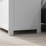 Storage Box Chest, Handle Lid, Living Room Bedroom, White