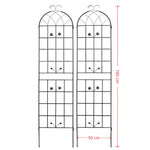 Garden Trellis, 2 Pack Climbing Plants, Metal
