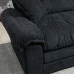 Two-Seater Sofa with Double Layer Cushions and Pocket Springs, 213 cm Chenille