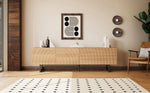 Low TV Cabinet Modern 180cm with Unique 3D Texture