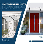Canopy for Front Door, Pent Arch with UV Protection and Rain Protection, Polycarbonate
