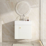 Bathroom Furniture Washbasin with Vanity Unit 55cm, Hanging White