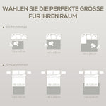 Machine-Woven Rug, 15mm High, Non-Slip, Cream White